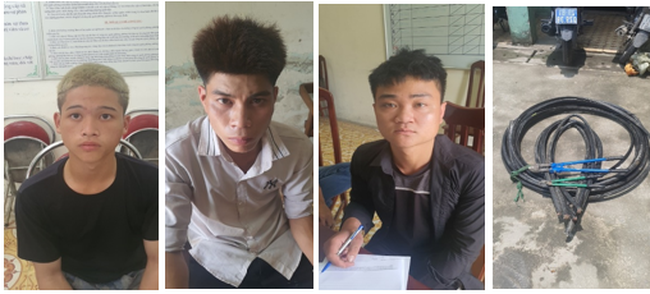 Bắt giữ 2 đối tượng dùng kìm cắt trộm cáp điện