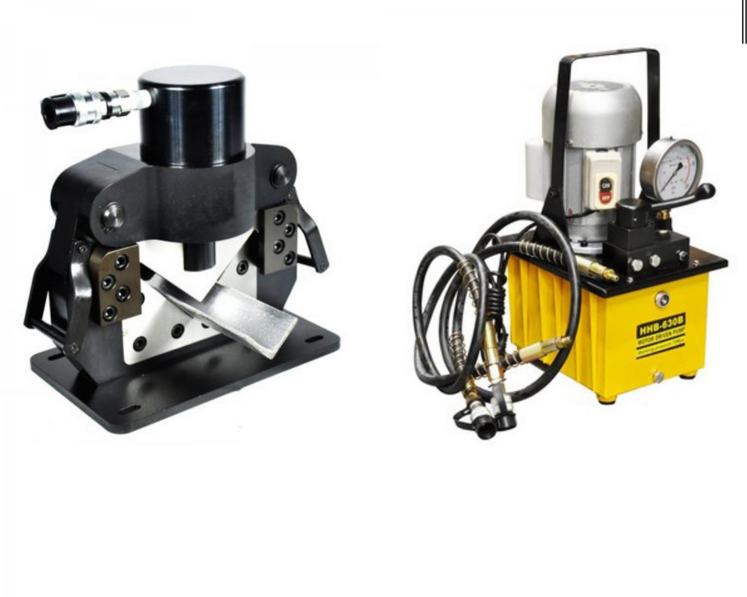 Đầu cắt sắt v kết hợp bơm thủy lực