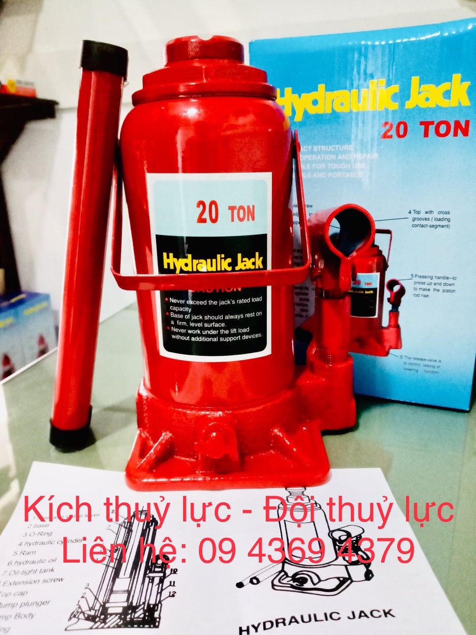 Kích thủy lực là gì, Có những loại kích nào?