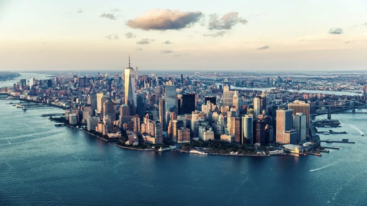 Bất ngờ thành phố new york dần chìm xuống biển